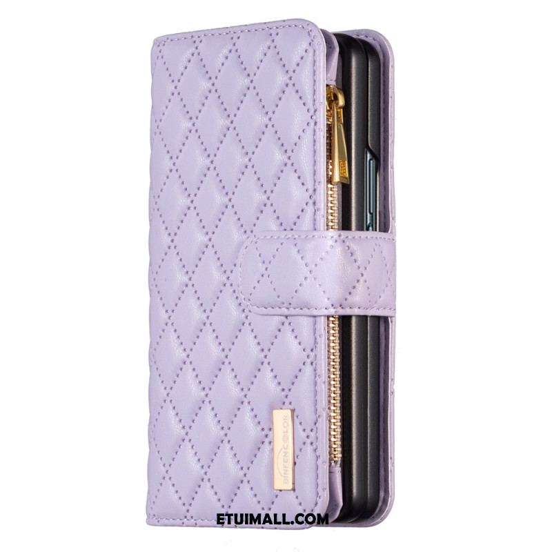 Etui Folio Samsung Galaxy Z Fold 5 Pikowana W Stylu Binfen Color Style Etui Ochronne