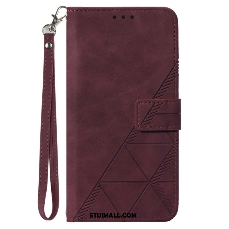 Etui Folio Samsung Galaxy Z Fold 6 Trójkąty Paska