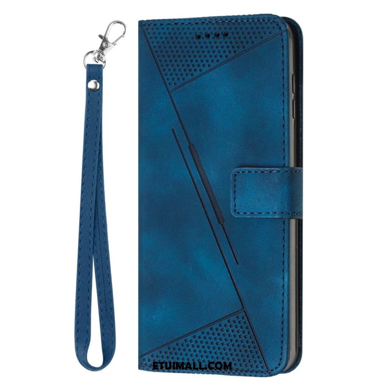 Etui Folio Sony Xperia 1 Vi Trójkątny Wzór Paska