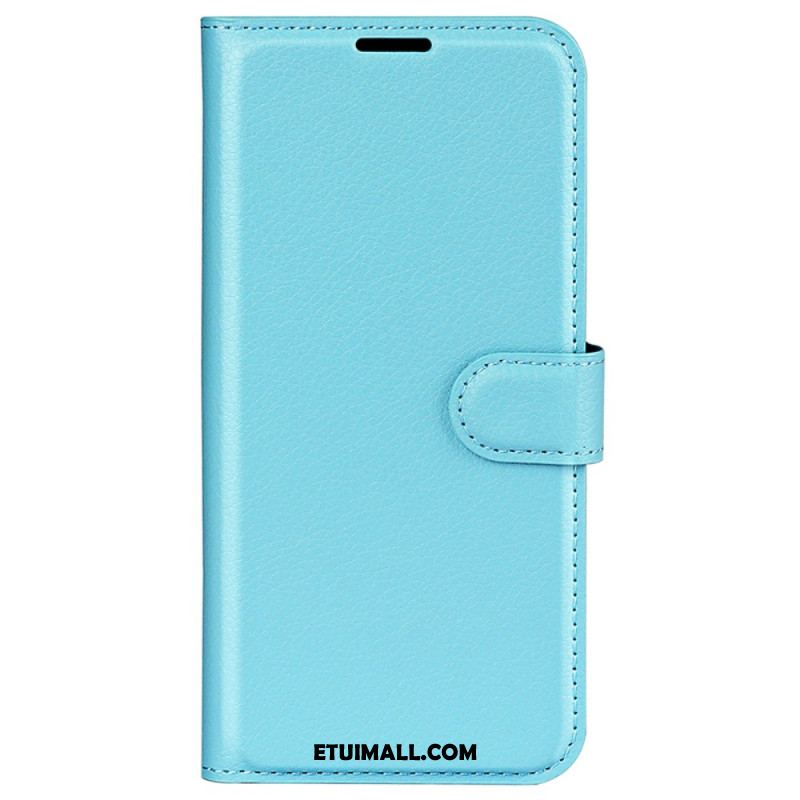 Etui Folio Xiaomi 14 Pro Klasyczna Sztuczna Skóra Litchi