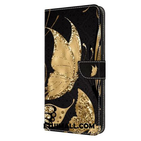 Etui Folio Xiaomi 14 Złoty Motyl Etui Ochronne