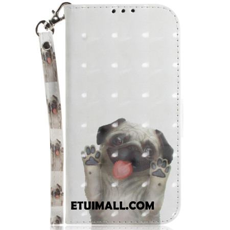 Etui Folio Xiaomi 14t Pro Mops Na Smycz Etui Ochronne