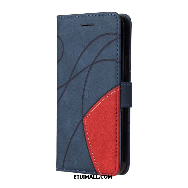 Etui Folio Xiaomi Redmi Note 13 4g Dwukolorowy Zygzak