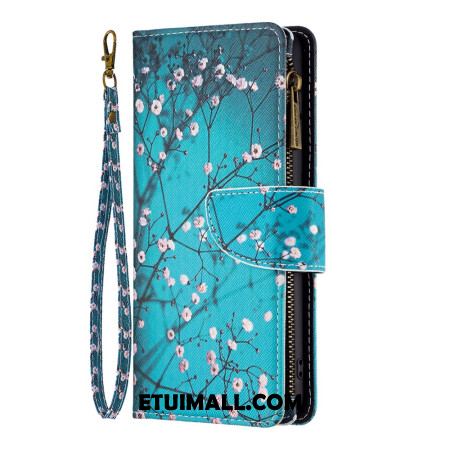 Etui Folio Xiaomi Redmi Note 13 5g Portfel W Kwiaty Z Paskiem Etui Ochronne