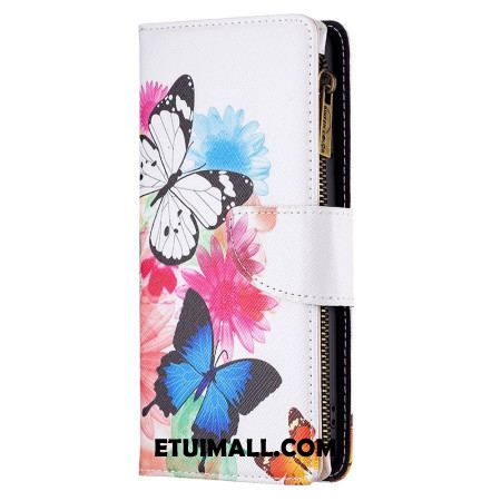 Etui Folio Xiaomi Redmi Note 13 Pro 4g Portfel Z Dwoma Motylkami Etui Ochronne