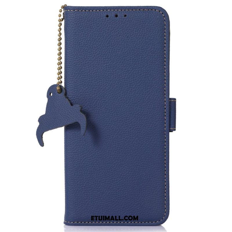 Etui Folio Xiaomi Redmi Note 13 Pro 4g Technologia Rfid Ze Skóry Litchi Etui Ochronne