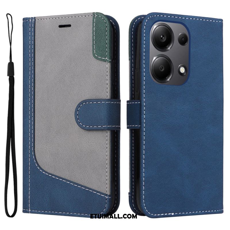 Etui Folio Xiaomi Redmi Note 13 Pro 4g Trójkolorowy