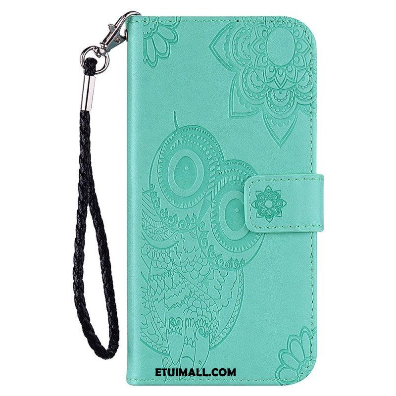 Etui Folio do Samsung Galaxy S23 5G Sowa Mandala I Smycz