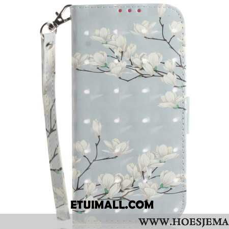 Etui Folio iPhone 16 Pro Max Magnolie Z Paskiem Etui Ochronne