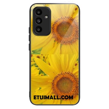 Etui Samsung Galaxy A15 5g Słoneczniki Ze Szkła Hartowanego Etui Ochronne