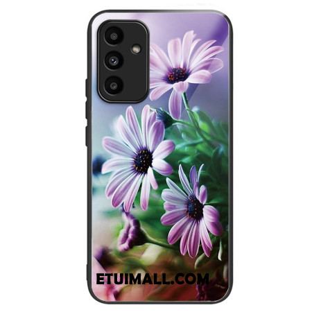 Etui Samsung Galaxy A15 Chryzantemy Ze Szkła Hartowanego