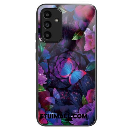 Etui Samsung Galaxy A15 Kolorowe Motyle Ze Szkła Hartowanego Etui Ochronne