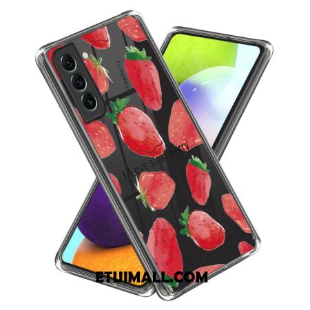 Etui Samsung Galaxy S24 5g Przezroczyste Truskawki Etui Ochronne