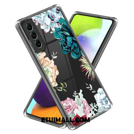 Etui Samsung Galaxy S24 5g Przezroczysty Kwiatowy