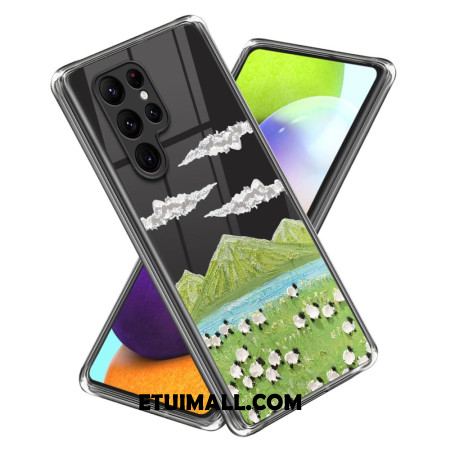 Etui Samsung Galaxy S24 Ultra 5g Malowanie Owiec Etui Ochronne