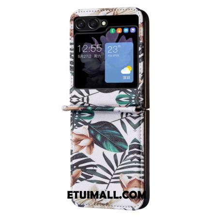 Etui Samsung Galaxy Z Flip 5 Liście Etui Ochronne