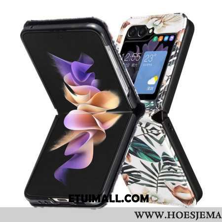 Etui Samsung Galaxy Z Flip 6 Liście I Kwiaty