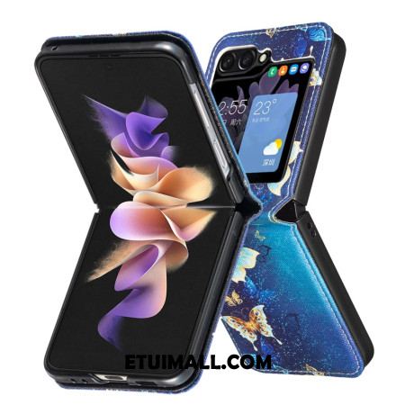 Etui Samsung Galaxy Z Flip 6 Złote Motyle Etui Ochronne