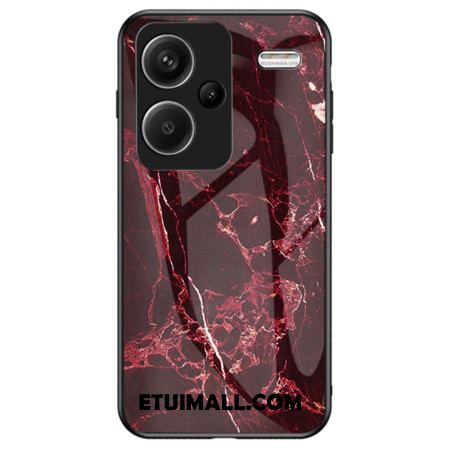 Etui Xiaomi Redmi Note 13 Pro Plus 5g Szkło Hartowane Z CZerwonego Marmuru Etui Ochronne