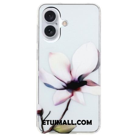 Etui iPhone 16 Biały Kwiat Etui Ochronne