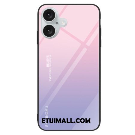 Etui iPhone 16 Plus Gradalne Szkło Hartowane Różowy Fioletowy Etui Ochronne