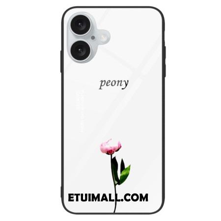 Etui iPhone 16 Plus Szkło Hartowane W Kolorze Piwonii