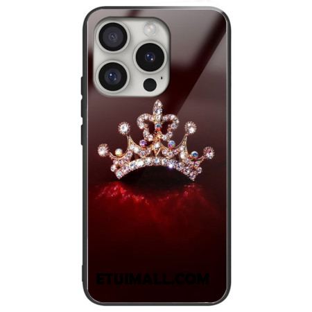 Etui iPhone 16 Pro Max Diamentowa Korona Ze Szkła Hartowanego Etui Ochronne