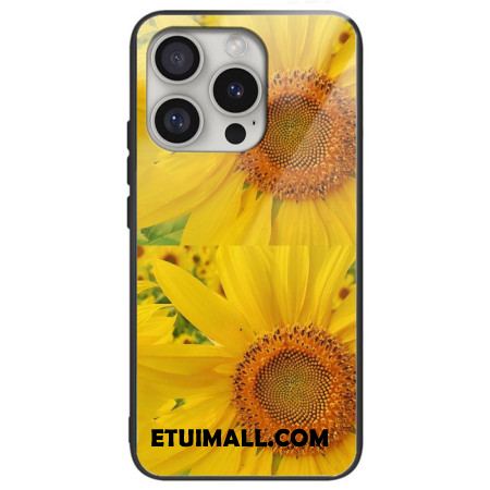 Etui iPhone 16 Pro Max Szkło Hartowane W Kształcie Słonecznika