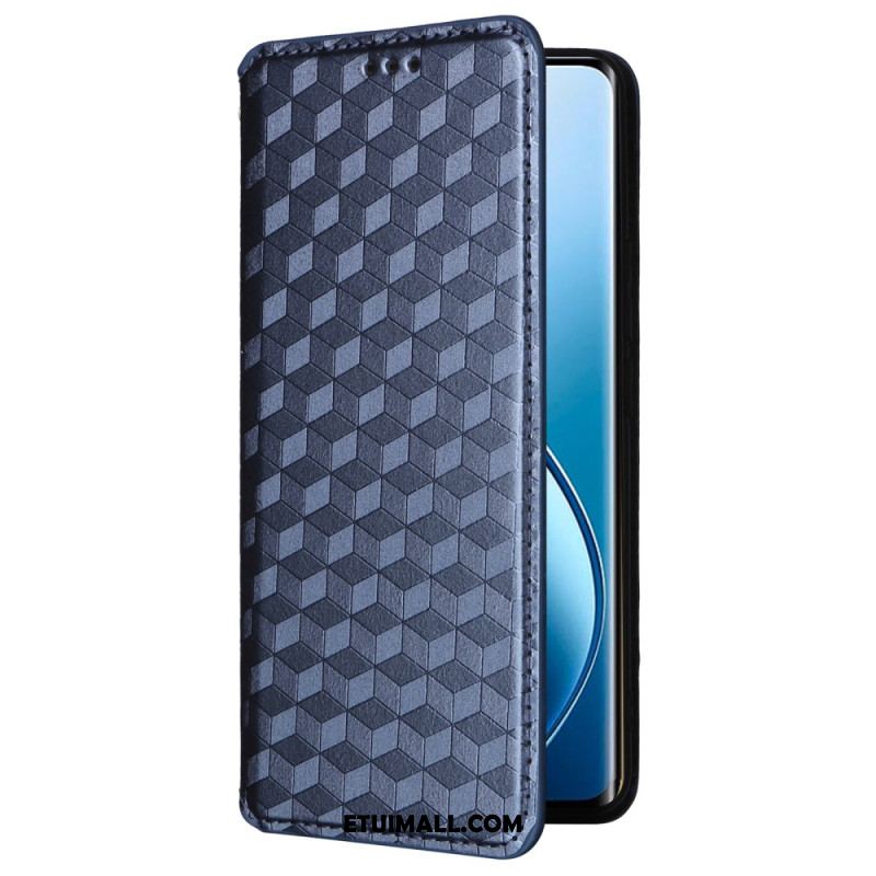 Flip Kotelot Realme 12 Pro / 12 Pro Plus Wzór Rombu 3d Etui Ochronne