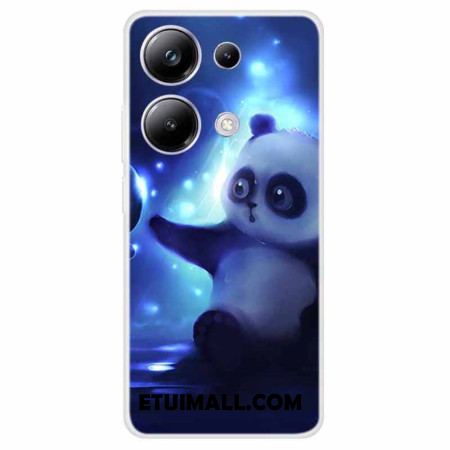 Futerały Xiaomi Redmi Note 13 Pro 4g Etui Na Telefon Panda Na Niebieskim Tle