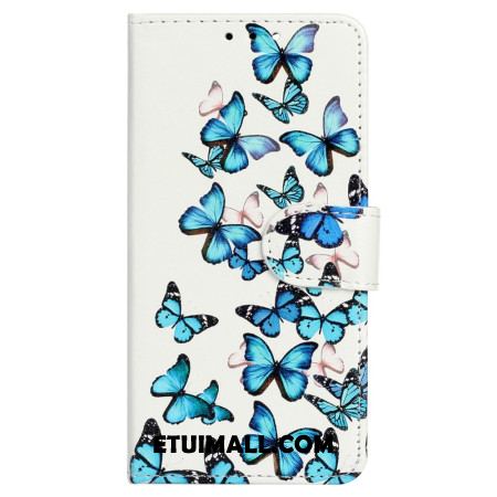 Obudowa Samsung Galaxy S24 Fe Etui Na Telefon Niebieskie Motyle W Locie